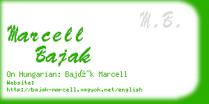 marcell bajak business card